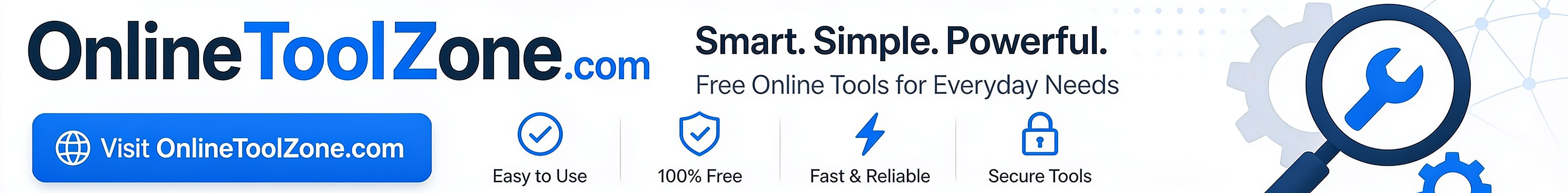 Advertisement for OnlineToolZone